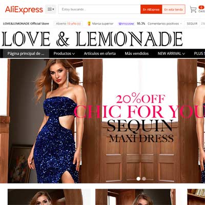 Tienda de Ropa para mujer en Aliexpress Love & Lemonade