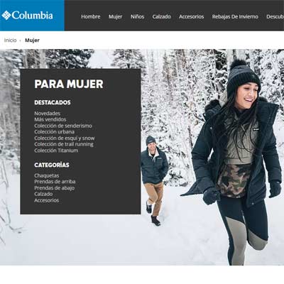 Tienda online de chaquetas de invierno para mujer Columbia